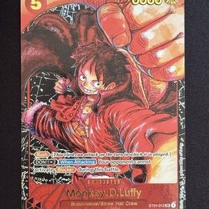 Bandai One Piece CCG Monkey D. Luffy ST01-012 ST-01 Alt Art English 6000 — ST-01 ST01-012