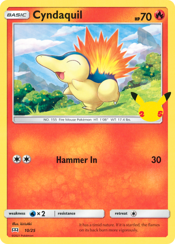 Cyndaquil — McDonald’s 25th Anniversary Promos 010/025 · Normal