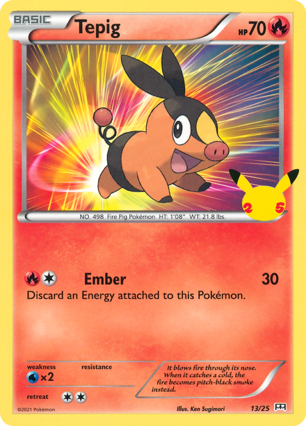 Tepig — McDonald’s 25th Anniversary Promos 013/025 · Normal