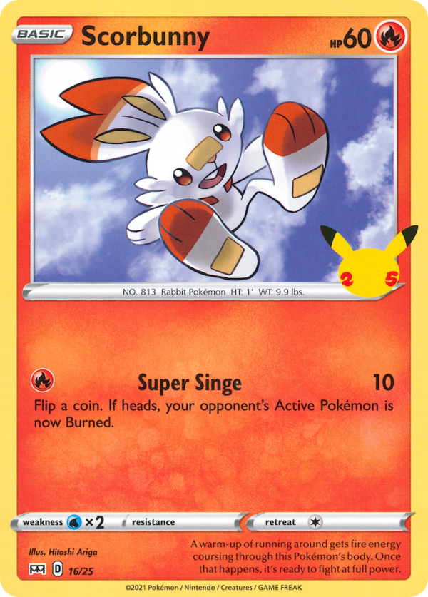 Scorbunny — McDonald’s 25th Anniversary Promos 016/025 · Normal