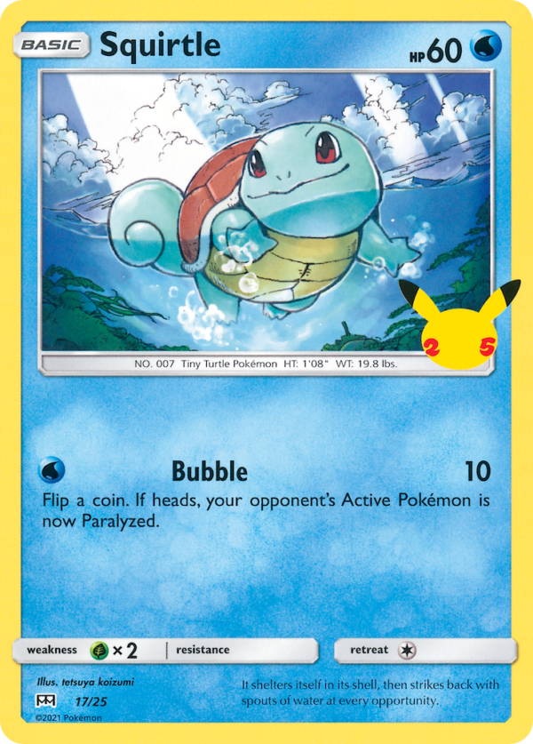 Squirtle — McDonald’s 25th Anniversary Promos 017/025 · Normal
