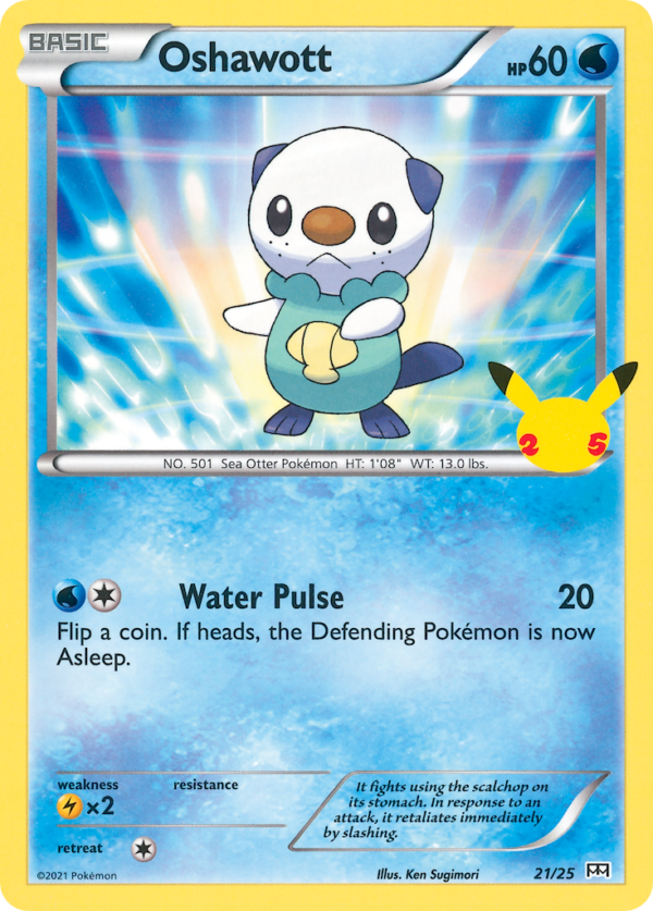 Oshawott — McDonald’s 25th Anniversary Promos 021/025 · Normal