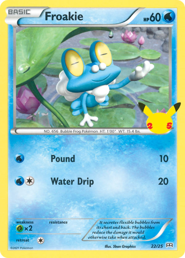 Froakie — McDonald’s 25th Anniversary Promos 022/025 · Holofoil