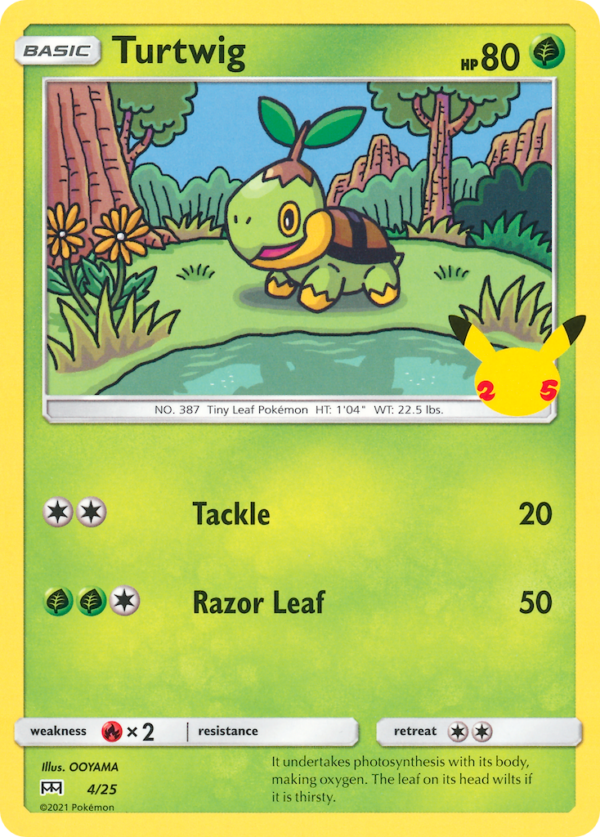 Turtwig — McDonald’s 25th Anniversary Promos 004/025 · Normal