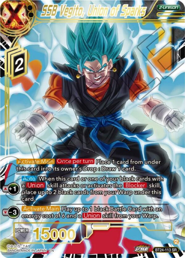 SSB Vegito, Union of Sparks — Masters · Beyond Generations BT24-113 · Foil
