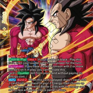 SS4 Son Goku & SS4 Vegeta, Striking a Weak Point — Masters · Beyond Generations BT24-118 · Foil
