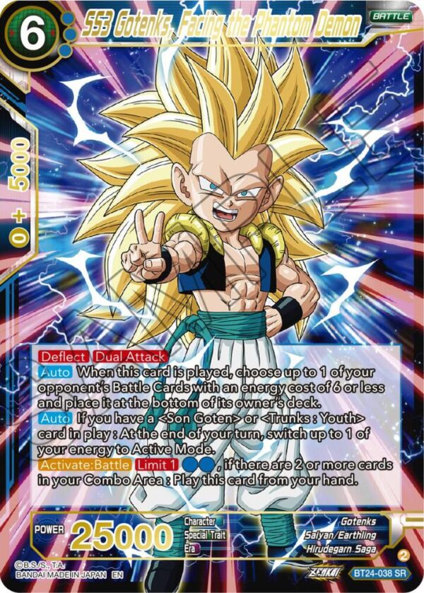 SS3 Gotenks, Facing the Phantom Demon — Masters · Beyond Generations BT24-038 · Foil
