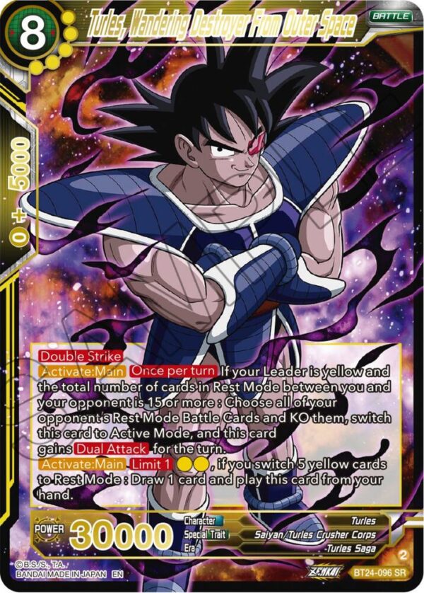 Turles, Wandering Destroyer From Outer Space — Masters · Beyond Generations BT24-096 · Foil