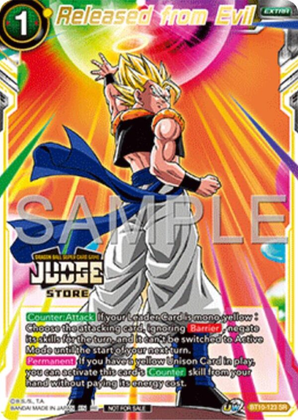 Released from Evil (Judge Pack Vol.17) (Store) — Masters · Judge Promotion Cards BT10-123 · Foil