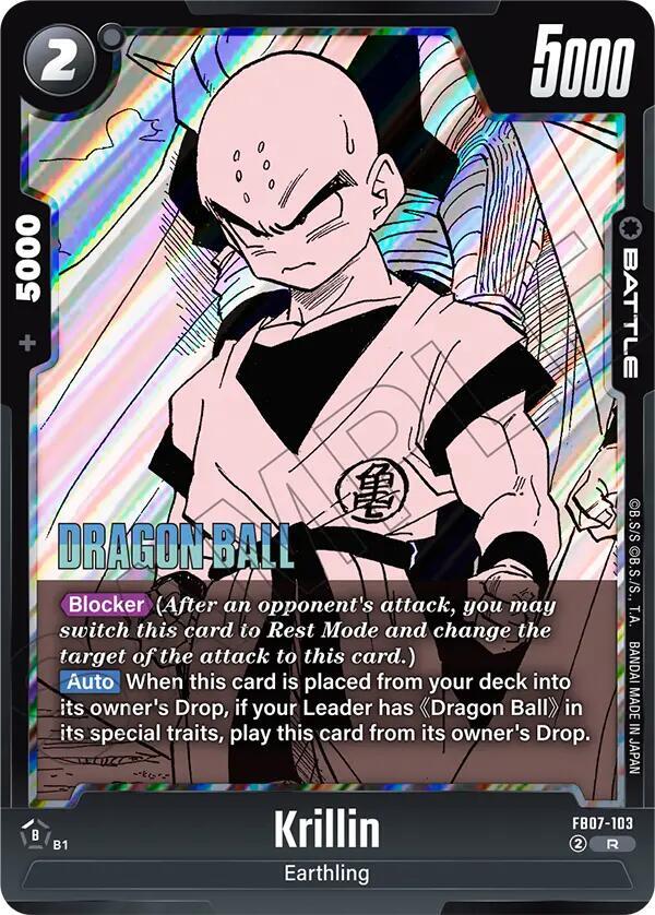 Krillin – FB07-103 — Fusion World · Manga Booster 02 FB07-103 · Holofoil