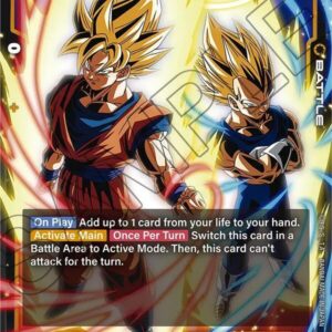 Son Goku/Vegeta — Fusion World · Dual Evolution FB09-082 · Holofoil