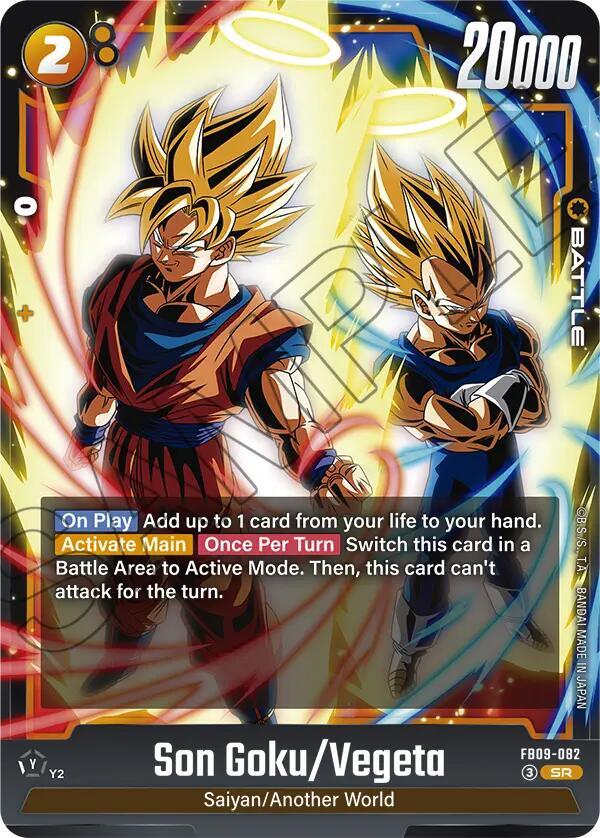 Son Goku/Vegeta — Fusion World · Dual Evolution FB09-082 · Holofoil