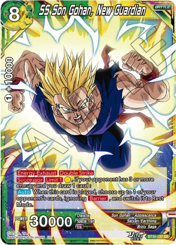 SS Son Gohan, New Guardian — Masters · Three Glorious Fighters BT30-137 · Foil