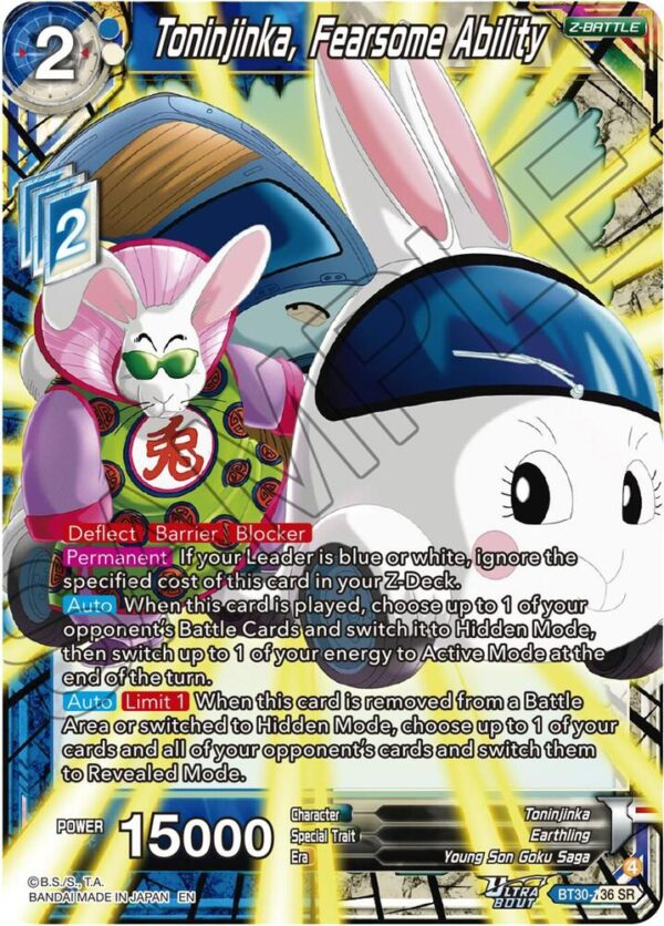 Toninjinka, Fearsone Ability — Masters · Three Glorious Fighters BT30-136 · Foil