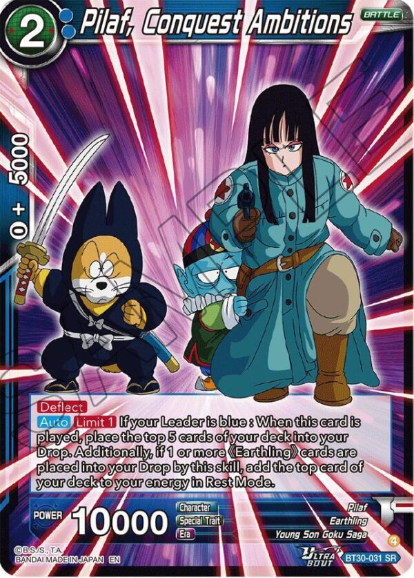 Pilaf, Conquest Ambitions — Masters · Three Glorious Fighters BT30-031 · Foil