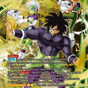 Broly, Cheelai, & Lemo, Trinity — Masters · Three Glorious Fighters BT30-146 · Foil