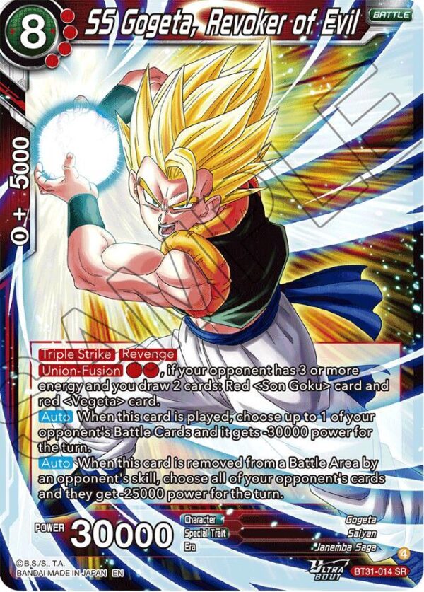SS Gogeta, Revoker of Evil — Masters · Impact Beyond Dimensions BT31-014 · Foil