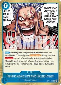 There’s No Authority in the World That Lasts Forever!!! — The World’s Strongest Warriors OP17-055 · Foil