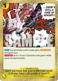 Don’t you know that even in the cruel world of pirates there’s still a code of honor?!! — The World’s Strongest Warriors OP17-115 · Foil