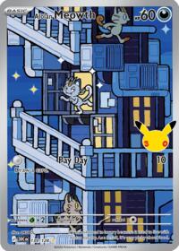 Alolan Meowth — ME: 30th Celebration 139/128 · Holofoil