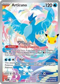 Articuno — ME: 30th Celebration 132/128 · Holofoil