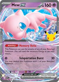 Mew ex — ME: 30th Celebration 066/128 · Holofoil