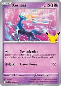 Xerneas — ME: 30th Celebration 076/128 · Holofoil