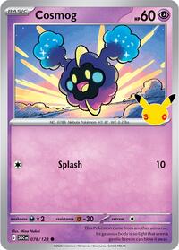 Cosmog — ME: 30th Celebration 078/128 · Holofoil