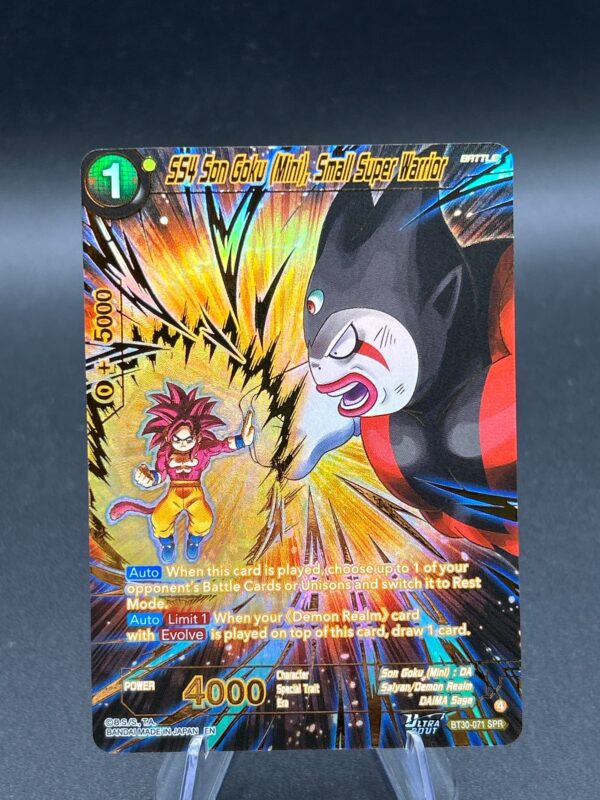 SS4 Son Goku (Mini), Small Super Warrior (SPR) — Masters · Three Glorious Fighters BT30-071 · Foil