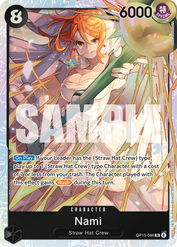 Nami (OP15-086) — Adventure on Kami’s Island OP15-086 · Foil