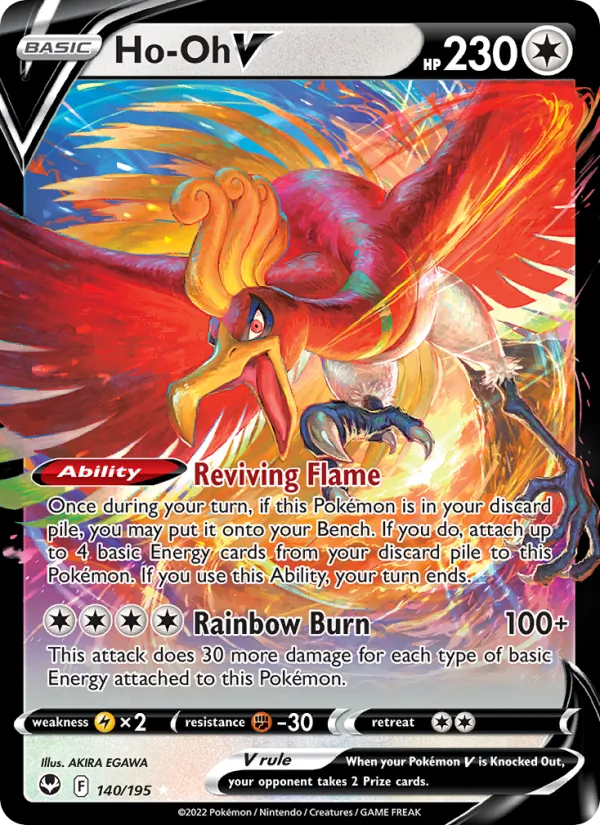 Ho-Oh V — SWSH12: Silver Tempest 140/195 · Holofoil