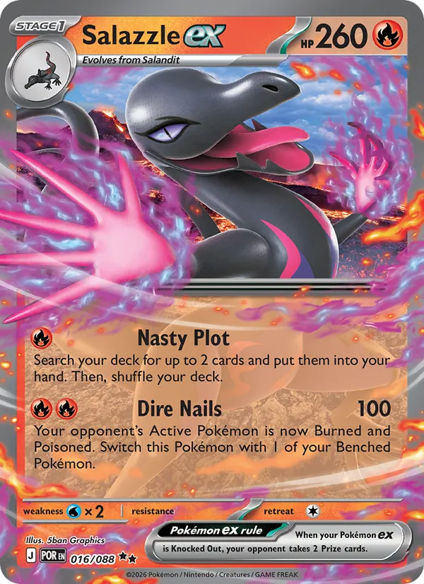 Salazzle ex — ME03: Perfect Order 016/088 · Holofoil