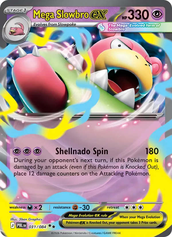 Mega Slowbro ex — ME05: Pitch Black 031/084 · Holofoil