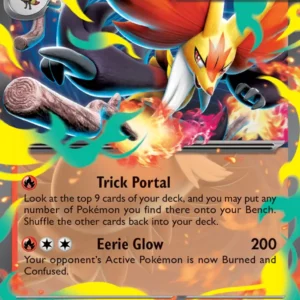 Mega Delphox ex — ME05: Pitch Black 008/084 · Holofoil