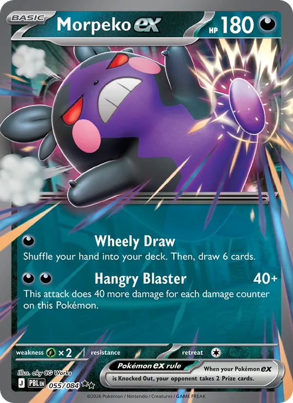 Morpeko ex — ME05: Pitch Black 055/084 · Holofoil